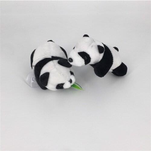 2020 Panda Plush Toy , 10CM Kids Keychain Doll , Stuffed Animal Hang Bag