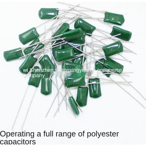 Polyester capacitor 2A222J 100V 2.2NF original new 222J MYLAR CAP 50pcs