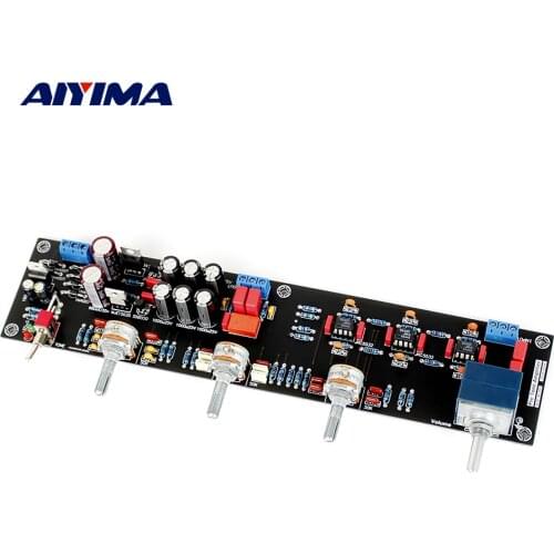AIYIMA JRC5532 Preamp Amplifier Audio Tone Preamplifier Board Preamplificador With Treble Bass Volume Adjustment Tone Control
