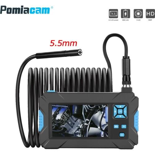 Visual Endoscope Ear Spoon Borescope Practical Durable P30 4.3 Inch Real-Time Video Photos Microscope Endoscope Waterproof