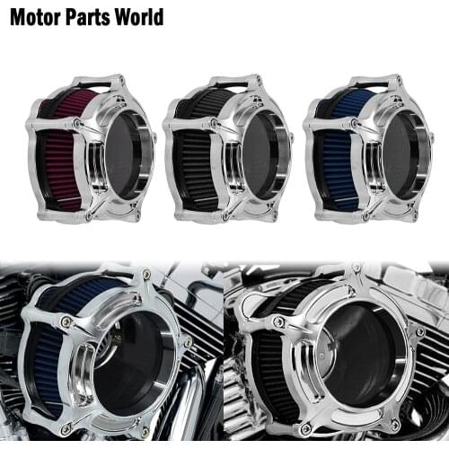 Motorcycle Chrome Housing Intake Air Cleaner CNC Aluminum For Harley Sportster XL883 XL1200 Dyna Softail Touring Electra Glide