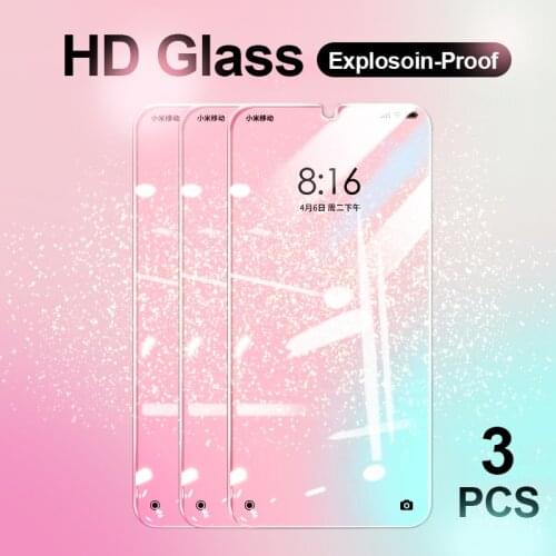 3Pcs 9H Full Protective Glass For Redmi Note 9S 8T 7 5 Pro 9 Max Screen Protector For Xiaomi Redmi 8A 8 7 6 6A Tempered Glass HD