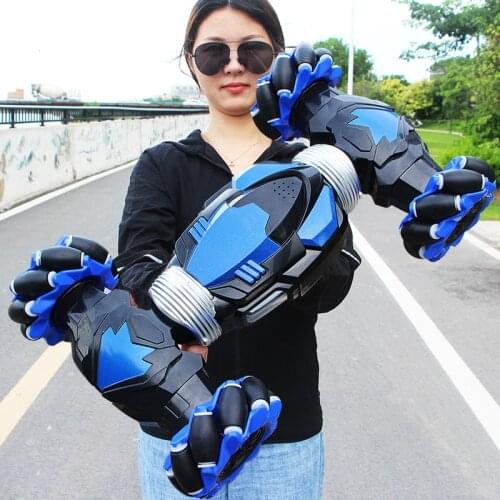 2.4g RC 4WD Radio Control Stunt Car Gesture Induction Twisting Off-Road Vehicle Light Music Drift Toy High Speed Climbing RC Car