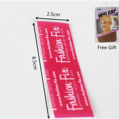 50 Pieces/Lot 8.5cm*2.5cm Strong Adhesive Double-sided Tape for Toupees /Lace Wig Red Side to Base Tapes Good Quality Guarantee