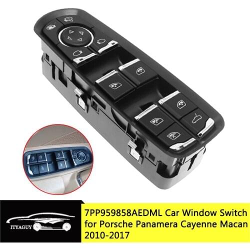 7PP959858AEDML Power Window Rearview Mirror Switch Button For Panamera Cayenne Macan 2010-2017 7PP959858M 7PP959858A