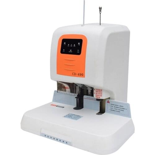 Automatic Financial Binding Machine, Electric Punching Machine Hot Melt Riveting Tube Accounting Document Binding Machine CD-490