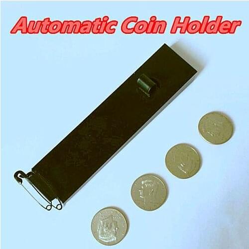 Automatic Coin Holder - Magic Tricks,Coin Appearing Device,coin Magic Props,Close Up,Stage Magic Accessories,Fun,Illusion