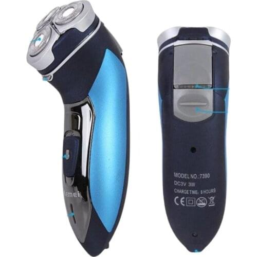 Washable Electric Men Shaver Razor Rechargeable Floating 3D Rotary Beard Shaving Cutter Blade Mustache Trimmer Man Face Clipper
