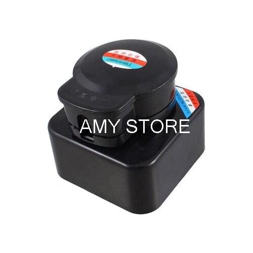 Black Plastic Housing 3 Phase AC 380V 30A Industrial Socket w 4 Brass Pin Plug
