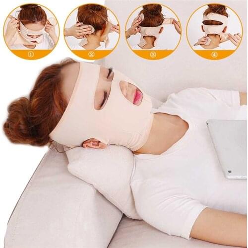 Breathable Comfortable Women Face Elastic Full Nude Anti Wrinkle Thin Facial Bandage