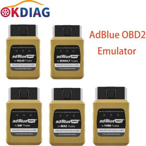 Adblue Emulator OBD2 OBDII NOX Emulation Plug&Drive Ready Device by OBD2 Trucks Adblue OBD2 For Volvo For Renault For Benz
