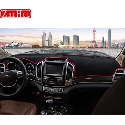Car Styling Dash Mat Dashmat Dashboard Cover Sun Shade Dash Board Cover Carpet For GWM Haval Hover H9 2015-2020 Accessories