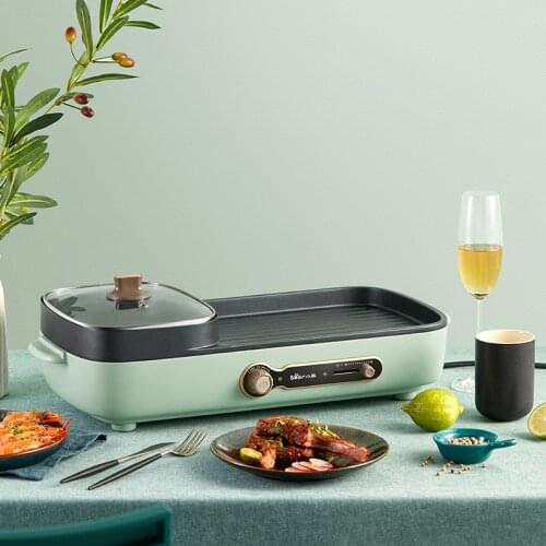 Bear electric hot pot multi-functional cooking pot non-stick barbecue pot DKL-C15G1 electric grill