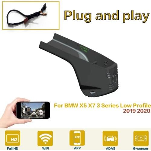 New Plug And Play For BMW X5 X7 3 Series Low Profile 2019 2020 High Quality Car DVR Wifi Video Recorder Dash Cam Camera