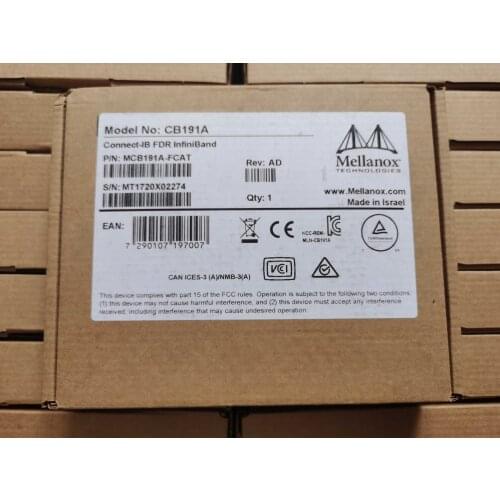 Single Port 56G Fiber Channel Nic Cb191a Original Brand New PCI-E