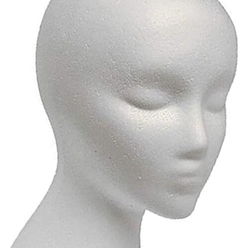 Practical Foam Female Mannequin Head Wigs Glasses Cap Display Holder Stand Model Drop Shipping wig head with stand wig holder