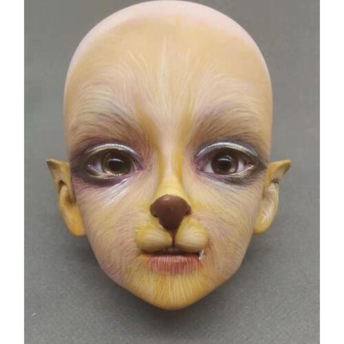 Dog Face BJD Male dolls Customized Plastic doll 24 joints ball