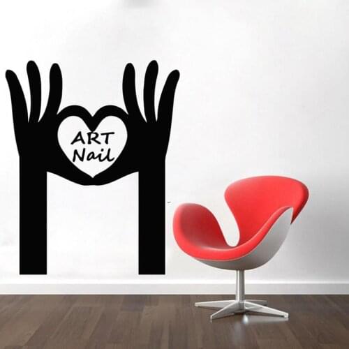 Nail Salon Wall Decal Window Sticker Beauty Salon Wall Stickers Woman Face Nails Art Nail salon Manicure Design Art Mural C192