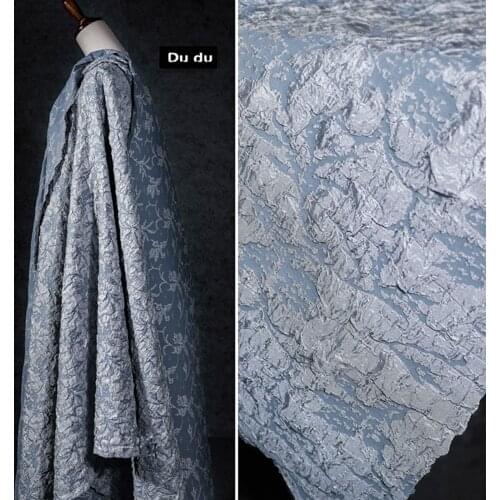 50*145cm 3d texture Jacquard Clothing Fabric Bump gradient cloth Clouds Pattern suit Trousers Skirt Fadric DIY