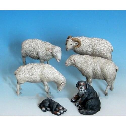 1/35 Resin Animal series Sheep and dog Model Building Kit