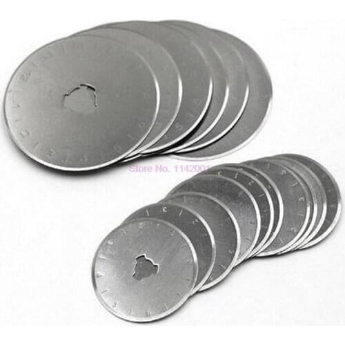 10set 10pcs/set 45mm Leather Craft Rotary Cutter Leather Cutting Tool Fabric Cutter Circular Blade DIY Patchwork Sewing