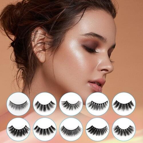10pairs 3D False Eyelash Long Natural Thick Slender Fake Lashes Beauty Makeup