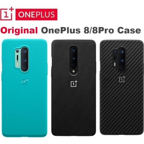 100% Original OnePlus 8/8 Pro Bumper Case Karbon Sandstone Clear nylon black Cover Box for one plus 8 8pro mobile phone