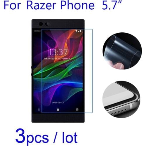 3pcs/lot Soft Screen Protectors for Razer Phone Clear/Matte/Nano Explosion-Proof Protective FilmS for Razer Phone Smartphone LCD