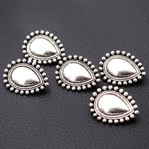 5pcs/lot Silver Plated Retro Shield Charm Metal Pendants DIY Necklaces Bracelets Jewelry Handicraft Accessories 27*20mm P644
