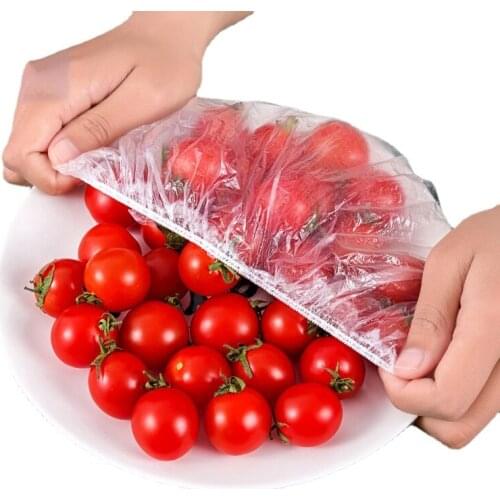 50/100pcs Reusable Food Storage Covers Bags for Bowls Elastic Plate Silicone Lid Covers Vacuum Bags for Kitchen Food Fresh Seal