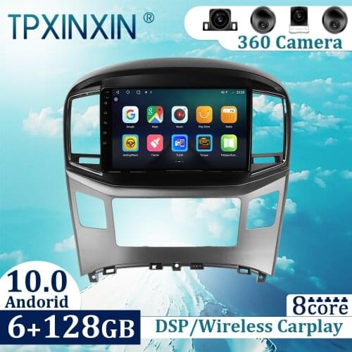 6+128GB For Hyundai H1 2016-2019 Android 10 Carplay Radio Player Car GPS Navigation Head Unit Car Radio with Screen