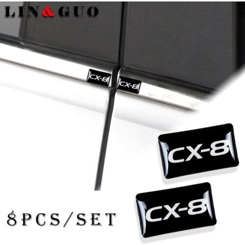 8pcs New Car styling small Decorative Badge for Mazda cx-8 cx8 Car Emblem Sticker