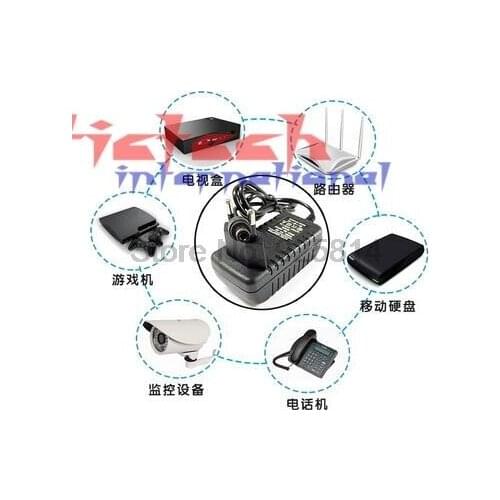 By dhl or ems 50pcs DC 12V 1.5A IC program AC 100V-240V Converter Switching power adapter Supply EU/US PlugDC 5.5mm x 2.1-2.5mm