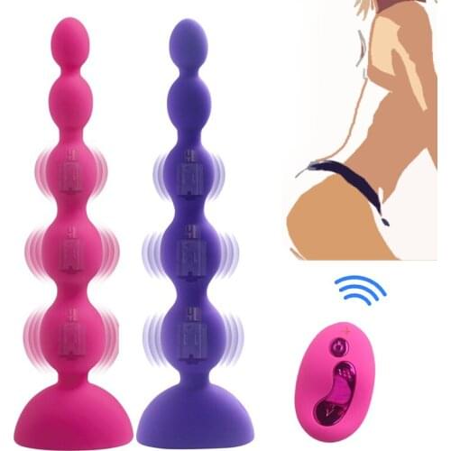 Sex Product Vibrator For Women 10 Speed Anal Pearls Dildo Anal Plug Prostate Massage Butt Plug Silicon Adult Sex Shop