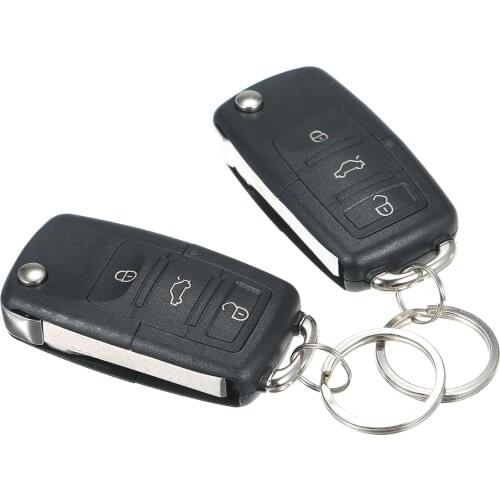 Car Security System Kit Anti-Theft System 2 Remote Controls Universal Car Electronics Accessories