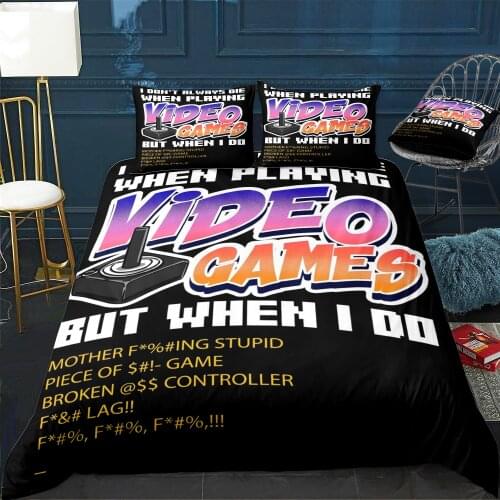 I Dont Always Die Playing Duvet Cover Twin/Queen/King Size Luxury Comforter Bedding Set With Pillowcase Home Bed Decora