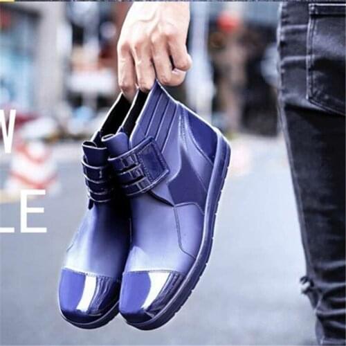 Mens PVC Waterproof Rain Boots Gumboots Wellies Garden Shoes wellington boot