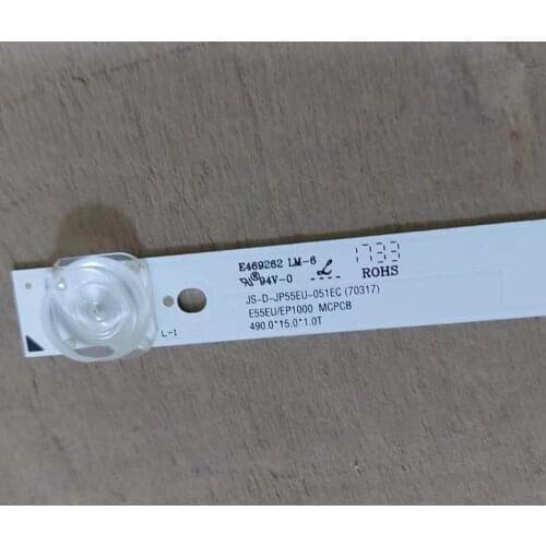 80-100PCS/LED Backlight strip 5LED 55'' TV 55QHQJP AKTV5534 JS-D-JP55EU-051EC (70317) E55EU/EP1000 MCPCB 490.0 15.0 1.0T 3V/LED