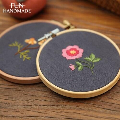 Sets / DIY Embroidery Kit Lovely Flowers Bouquet Cross Stitch Handmade For Beginners Childrens Hand Crafts Decor Gift