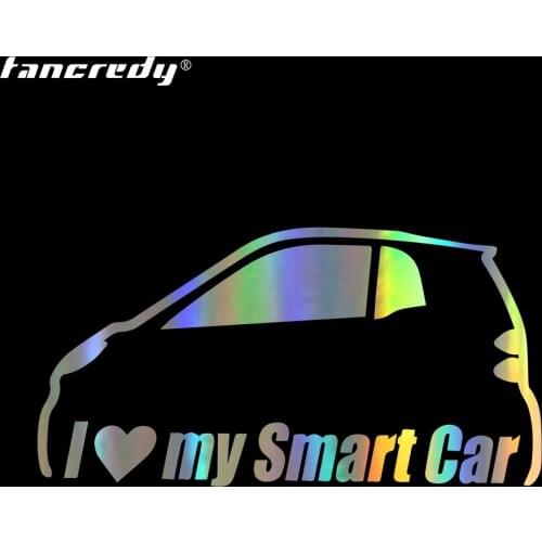 Car Sticker I love my Smart Car Funny Decals Car Bumper Stickers and Decals Car Styling Decoration Door Body Window Vinyl Sticke