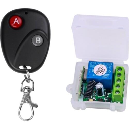 433 Mhz Remote Controls RF Transmitter with Universal Wireless Remote Control Switch DC 12V 1CH relay Receiver Module