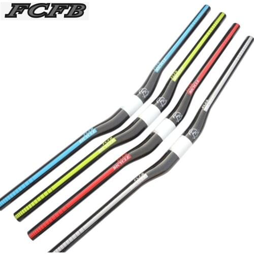 Carbon handlebar mtb carbon fiber mountain bike rise handlebar carbon handlebar green blue red silver bicycle handlebar