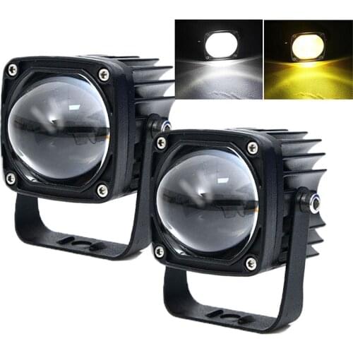 2 Inch 8D Lens LED Work Light 12V 24V 1860 LED Chips IP67 6000K 3500K Fog Light Flood Spot Spotlights Car Truck Motorcycle