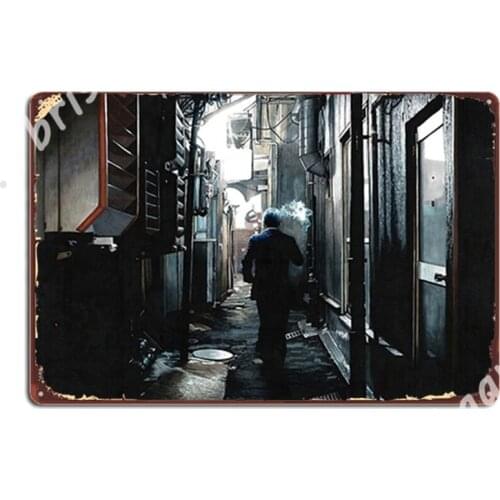 Dark Alley Yakuza Metal Signs Wall Cave Plaques Classic Garage Club Tin sign Posters