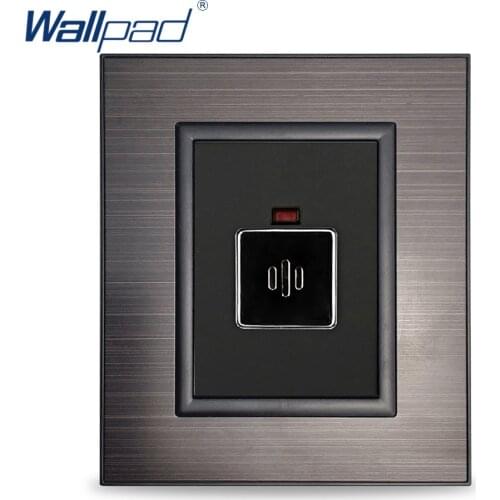 Wallpad Sound Sensor Wall Light Switch Black Stainless Steel Panel Plastic Button