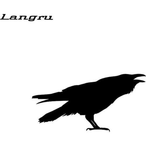 Dos Desenhos Animados Fun Animal Corvo Passaro Vinil Etiqueta Do Carro Decalque Do Carro-styling Decor Jdm