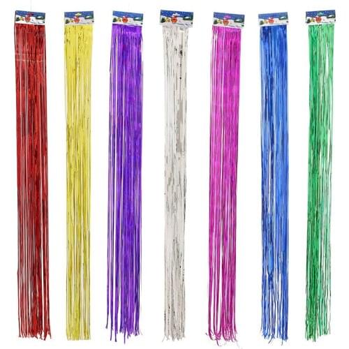 10pcs DIY coloful Balloons Metallic Tinsel Foil Tassel Curtains wedding birthday party Christmas decorationballoon accessory