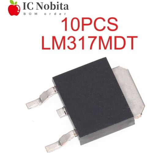 10PCS LM317MDT TO252 LM317M LM317 TO-252 Adjustable Voltage Regulator Transistor New