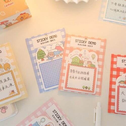 30pcs/cute cartoon girl stickers Bookmarks Memo Pad Sticky Notepaper Page Books self-adhesive label stationery