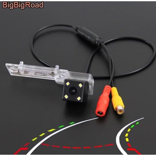 BigBigRoad Car Intelligent Tracks Rear View CCD Camera For Volkswagen Multivan Transporter T5 Sagitar Touran Caravelle passat